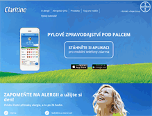 Tablet Screenshot of claritine.cz